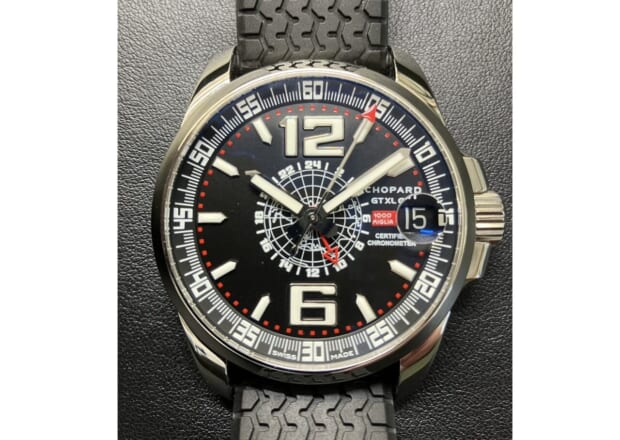 ショパール ミッレ ミリアGT XL GMT オーバーホール アンクル交換 ガラス接着 ケース､その他パーツ錆落とし