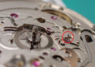 オリス マイスタータオハー 画像② ムーブメント文字板側