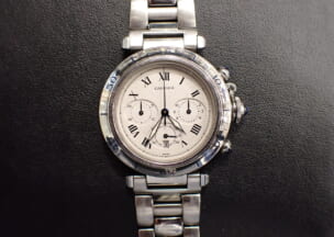 カルティエ パシャ38クロノ 見た目にはわかりませんがメカクォーツです