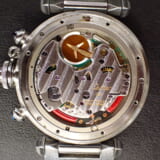 カルティエ パシャ38クロノ 電池交換